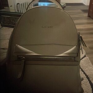 Nine West Cream Backpack Sleek Design
